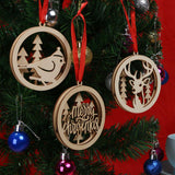 3 Unids Inicio Madera De Navidad 3D Gran Bombilla Forma Colgante Decoración Interior Lindo Colgante de Navidad para Chimenea de Navidad