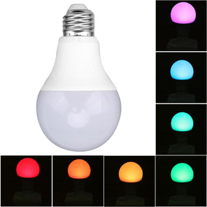 10W E27 LED RGB Bombilla Lámpara AC85-265V Luz del punto interior Iluminación de la casa Decoración + Control remoto IR