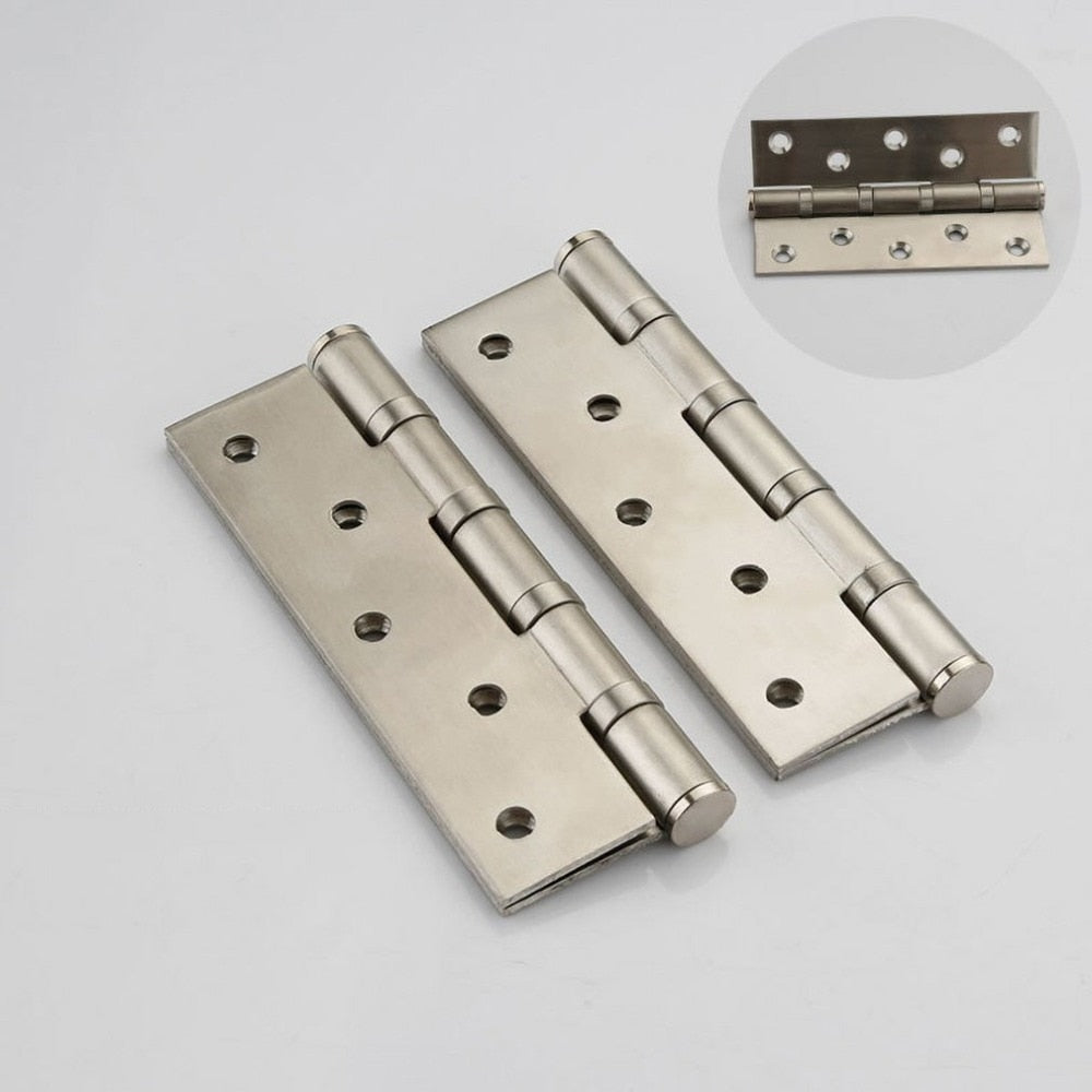 Bisagra de la puerta interior de acero inoxidable Bisagras de la puerta Extra gruesa Suave y silenciosa Rodamiento de bolas Bisagras de la puerta interior Herramientas para el hogar